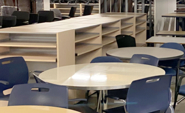 view of the table and the chairs